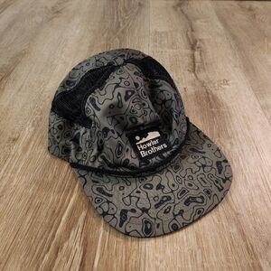 Howler Brothers Alchemy Aloe Green Topographic Print Unstructured Snapback Hat
